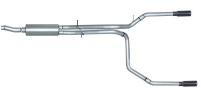 Gibson Performance Exhaust - 98-03 Ford F150 4.2L-4.6L-5.4L Pickup, Dual Split, Stainless Cat-Back Performance Exhaust #69504