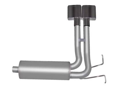 Gibson Performance Exhaust - 87-96 Ford F150 4.2L-4.9L-5.0L-5.4L, Super Truck, Stainless Cat-Back Performance Exhaust #69510