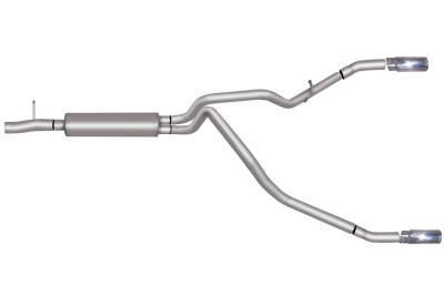 Gibson Performance Exhaust - 05-06 Ford F250/F250 Super Duty 5.4L Pickup, Dual Split, Stainless Cat-Back Performance Exhaust #69524