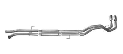 Gibson Performance Exhaust - 07-21 Toyota Tundra 4.6L-4.7L-5.7L, Dual Sport, Aluminized Cat-Back Performance Exhaust #7101