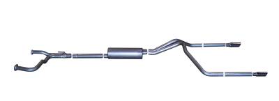 Gibson Performance Exhaust - 04-24 Nissan Titan 5.6L, Dual Split, Aluminized Cat-Back Performance Exhaust #8200