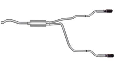 Gibson Performance Exhaust - 98-12 Ford Ranger/Mazda Pickup  2.3L-2.5L-3.0L-4.0L,  Dual Split, Aluminized Cat-Back Performance Exhaust #9508