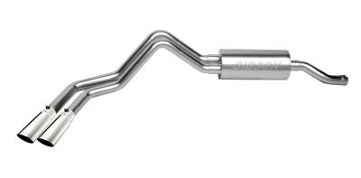 Gibson Performance Exhaust - 98-12 Ford Ranger/ Mazda Pickup 2.3L-2.5L-3.0L-4.0L, Dual Sport, Aluminized Cat-Back Performance Exhaust #9802