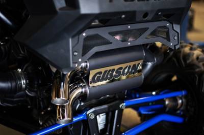 Gibson Performance Exhaust - 20-25 Polaris RZP Pro XP, Turbo R, Dual Black Exhaust, Stainless Tips #98051