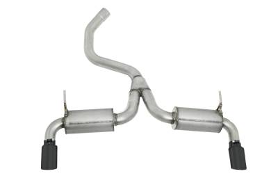 Gibson Performance Exhaust - 14-22 Jeep KL Cherokee 3.2L, Black Elite Axle Dual Axle-Back Performance Exhaust #617208B