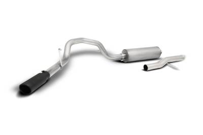 Gibson Performance Exhaust - 20-25 Silverado, Sierra 2500HD/3500HD 6.6L Gas, Single Black Elite Cat-Back Performance Exhaust #616517B