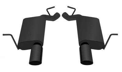 Gibson Performance Exhaust - 11-25 Dodge Durango 3.6L-5.7L, Black Elite Dual Stainless Axle-Back Performance Exhaust #616006B