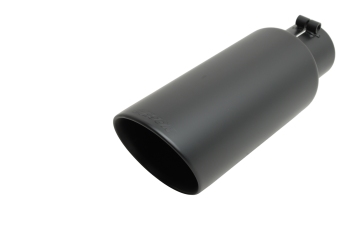 Gibson Exhaust Tips - Black Ceramic Tip - Double Walled Angle Tip