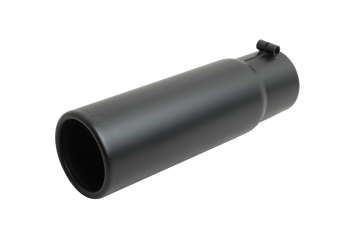 Gibson Exhaust Tips - Black Ceramic Tip - Rolled Edge Angle Tip