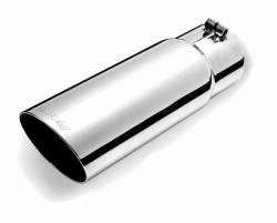 2.75 in Inlet.x 3.5 in. Outlet x 10 in Length, Stainless Single Wall Angle Exhaust Tip #500420