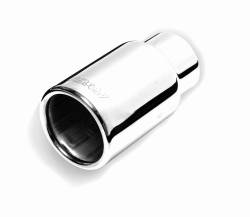 Stainless Rolled Edge Straight Exhaust Tip #500633