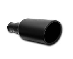 2.5in Inlet.x 5in. Outlet x 14in Length ,Black Ceramic Exhaust Tip #500682-B