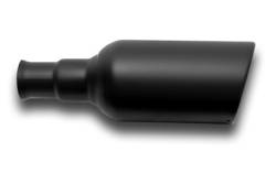 Gibson Performance Exhaust - 2.5in Inlet.x 5in. Outlet x 14in Length ,Black Ceramic Exhaust Tip #500682-B - Image 2