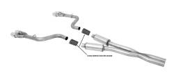 17-23 Dodge Challenger 5.7L-6.2L-6.4L, Dual Stainless Cat-Back Performance Exhaust #617010