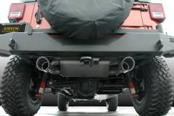 Gibson Performance Exhaust - 12-17 Jeep Wrangler 3.6L, 07-11 Jeep Wrangler 3.8L, Dual Split, Stainless Cat-Back Performance Exhaust #617303 - Image 2