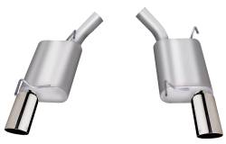 05-10 Ford Mustang GT 4.6L, 07-10 Ford Mustang GT Shelby.4L, Dual Stainless Axle-Back Performance Exhaust #619001