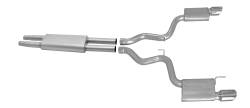 15-17 Ford Mustang 3.7L, Dual Stainless Cat-Back Performance Exhaust #619015