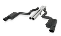 Gibson Performance Exhaust - 15-17 Ford Mustang GT  5.0L, Black Elite Dual Cat-Back Performance Exhaust #619016-B - Image 1