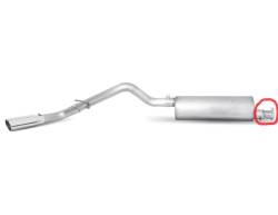 19-23 Ford Ranger 2.3L, Single Stainless Cat-Back Performance Exhaust #619717