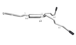 99-07 Silverado/Sierra 1500 Pickup 5.3L, Black Elite Dual Extreme, Cat-Back Performance Exhaust #65003B