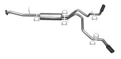 00-06 Suburban/ Yukon XL, Avalanche1500 4.8L-5.3L, Black Elite Dual Extreme, Cat-Back Performance Exhaust #65562B