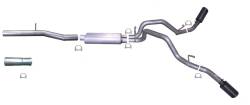 10-13  Silverado/ Sierra 1500 Pickup 4.8L-5.3L-6.0L,  Black Elite Dual Extreme, Cat-Back Performance Exhaust #65637B