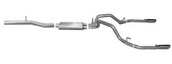 14-18 Silverado/ Sierra 1500 5.3L Pickup, Dual Split, Stainless Cat-Back Performance Exhaust #65657