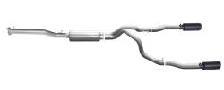 14-18 Silverado/Sierra 1500 Pickup 5.3L, Black Elite Dual Split, Cat-Back Performance Exhaust #65661B