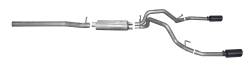 14-18 Silverado/Sierra 6.2L 1500 Pickup,Black Elite Dual Split, Cat-Back Performance Exhaust #65664B