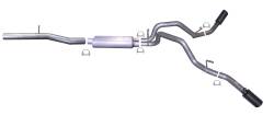 14-18  Silverado/ Sierra 1500 Pickup 6.2L ,Black Elite Dual Extreme, Cat-Back Performance Exhaust #65665B