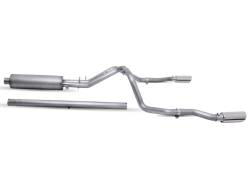 Gibson Performance Exhaust - 19-23 Chevrolet/GMC 1500 Pickup 6.2L, Dual Split, Stainless Cat-Back Performance Exhaust #65691 - Image 1