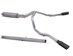 19-25 Silverado/Sierra 1500 5.3L Pickup, Black Elite Dual Extreme, Cat-Back Performance Exhaust #65712B