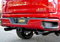 Gibson Performance Exhaust - 20-25 Silverado,/Sierra 2500HD/3500HD 6.6L Gas Pickup, Black Elite Dual Split, Cat-Back Performance Exhaust #65713B - Image 2