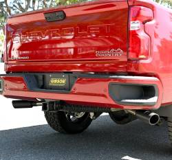 Gibson Performance Exhaust - 20-25 Silverado, Sierra 2500HD/3500HD 6.6L Gas, Black Elite Dual Extreme Exhaust, Stainless #65714B - Image 2