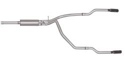 96-02 Ram 2500/3500 8.0L Pickup, Dual Split, Stainless Cat-Back Performance Exhaust #66503