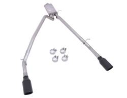 2025 Ram 1500 3.0L I6 DOHC Pickup, Black Elite Dual Split, Cat-Back Performance Exhaust #66573B