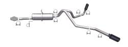 99-04 Ford F350/F250 Super Duty Pickup 6.8L, Black Elite Dual Extreme, Cat-Back Performance Exhaust #69004B