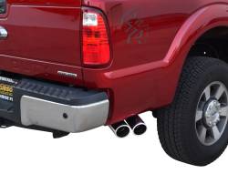 Gibson Performance Exhaust - 11-16 Ford F250HD/F350HD 6.2L Pickup, Dual Sport, Stainless Cat-Back Performance Exhaust #69127 - Image 2