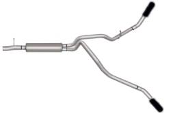 Gibson Performance Exhaust - 17-18 Ford F250HD/F350HD 6.2L Pickup, Black Elite Dual Extreme, Cat-Back Performance Exhaust #69131B - Image 2