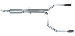 98-03 Ford F150 4.2L-4.6L-5.4L Pickup, Dual Split, Stainless Cat-Back Performance Exhaust #69504