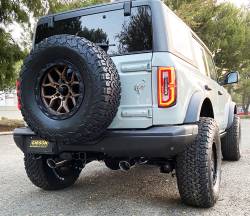 Gibson Performance Exhaust - 21-25 Ford Bronco 2.3L-2.7L 4dr, Dual Split, Stainless Cat-Back Performance Exhaust #69551 - Image 2