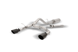 21-25 Bronco 2.3L,2.7L 4dr, Black Elite Dual Split, Cat-Back Performance Exhaust #69551B
