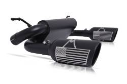 18-25 Jeep Wrangler 3.6L, Patriot Series Dual Split Exhaust, Black Ceramic #70-0002