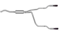98-12 Ford Ranger/Mazda Pickup  2.3L-2.5L-3.0L-4.0L,  Dual Split, Aluminized Cat-Back Performance Exhaust #9508