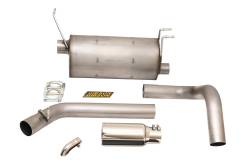 Gibson Performance Exhaust - 16-22 Ford Class A  Motorhome, F53 Chassis, 6.8L V10  Gas, 7.3L V8 Gas, Single Stainless Cat-Back Performance Exhaust #956011S - Image 1