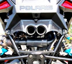 Gibson Performance Exhaust - 21-25 Polaris RZR Pro R, Black Ceramic Stainless Steel Dual Tip Exhaust #98055 - Image 2