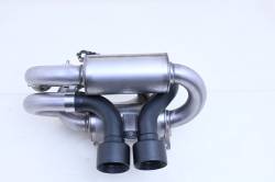 Gibson Performance Exhaust - 23-25 Can-Am Maverick R, Turbo  E-Valve, 2 Seat, Black Ceramic Stainless Steel Dual Tip Exhaust #98058 - Image 2