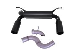 Gibson Performance Exhaust - 18-25 Jeep Wrangler 3.6L, Black Elite Dual Split, Cat-Back Performance Exhaust #617307-B - Image 4
