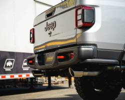 Gibson Performance Exhaust - 20-25 Jeep Gladiator 3.6L, Dual Split, Stainless Cat-Back Performance Exhaust #617410 - Image 2