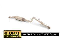 21-25 Ford Bronco 4dr, Single Trail Kit Exhaust, Stainless Cat-Back Performance Exhaust #69552